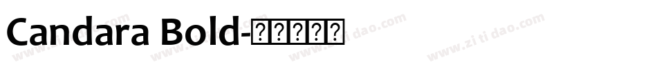 Candara Bold字体转换